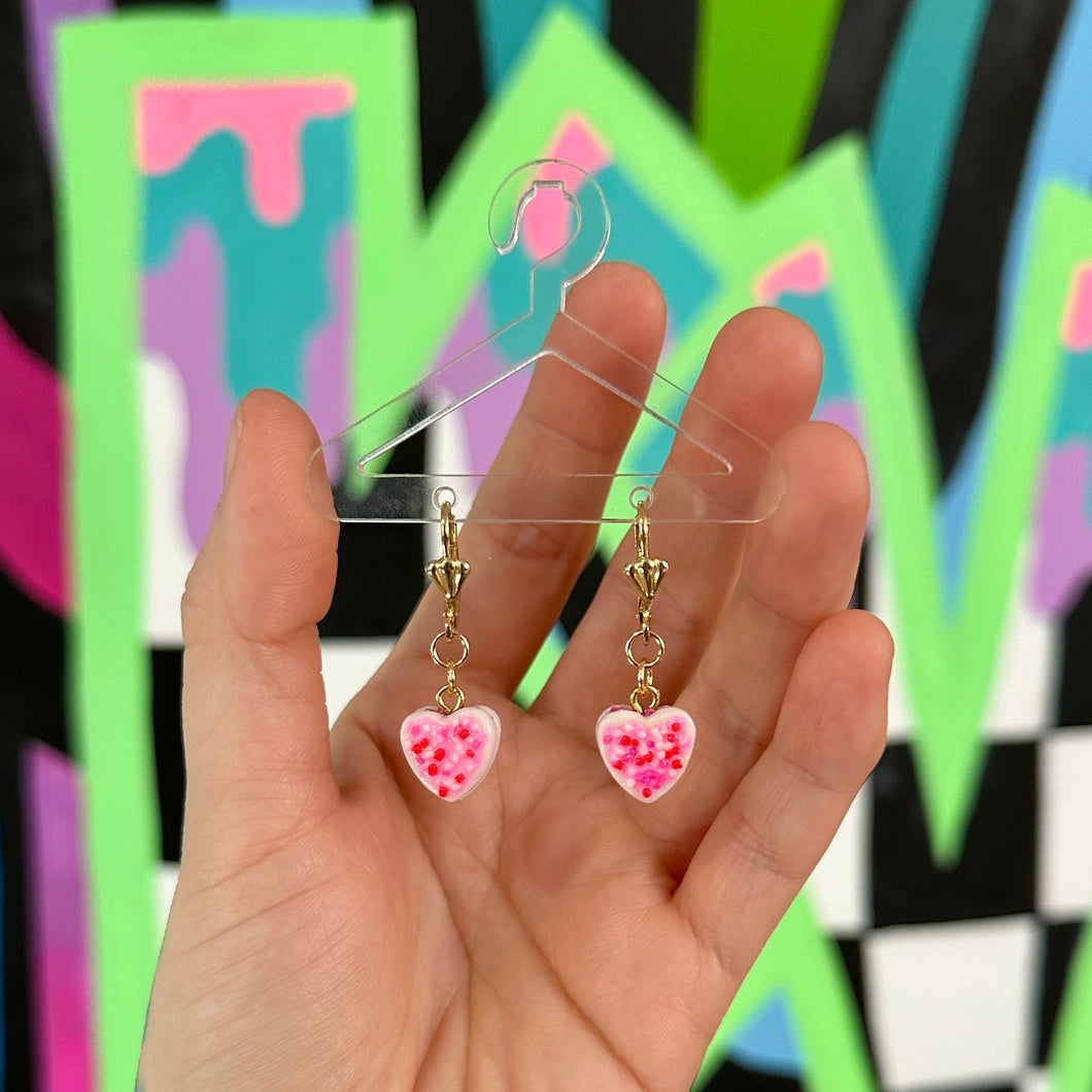 Aretes Mini Love Cookies – Hecho a mano 🤍💕