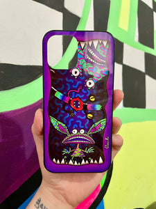Case Trippy Monsters morado (iPhone 12 Pro Max)