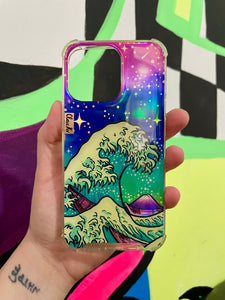 Case The Great Wave - fluorescent (iPhone 13 Pro)