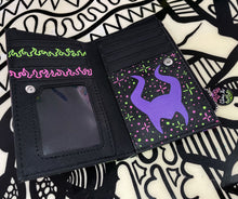 Hand painted Maleficent wallet
