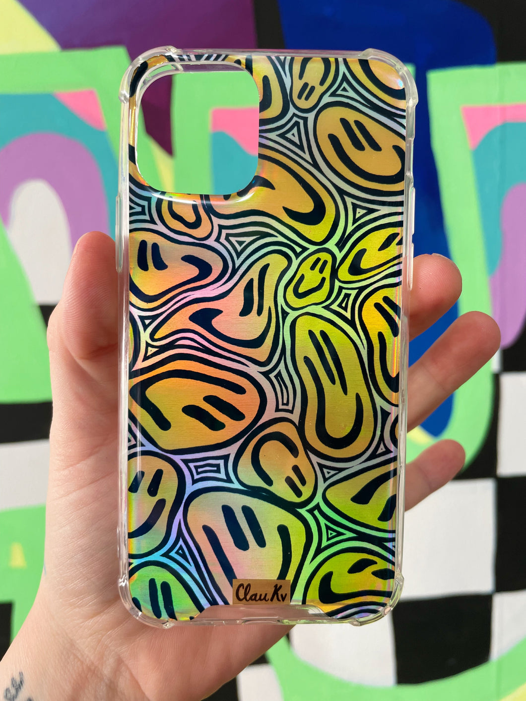 Holographic Smileys Case (iPhone 11 Pro)