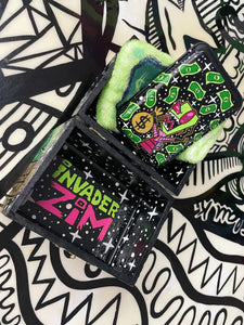 Hand Painted Invader Zim iPhone Wallet