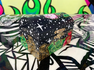 Invader Zim hand painted chest